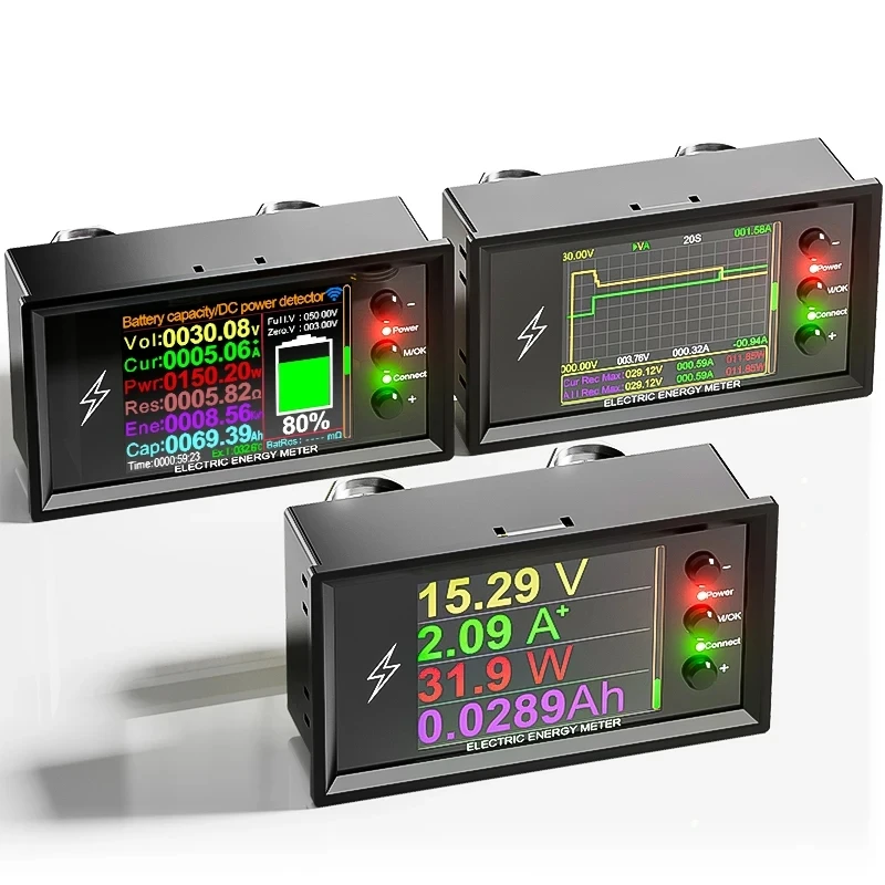 Misuratore Di Terra Amperometro Hall Voltmetro DC 0-300V 50A