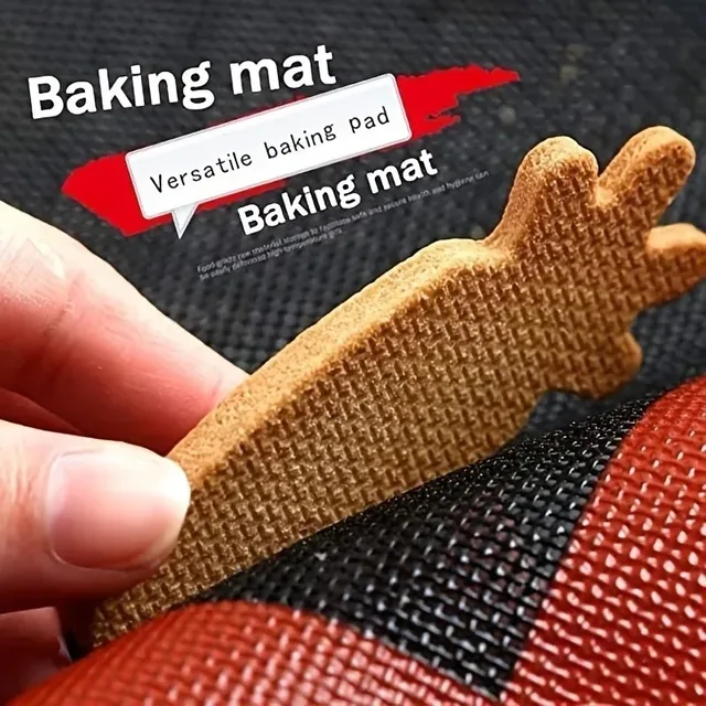 Aomily Silicone 30x40cm Two Sided In One Printing Macaroon Puff Baking Mat Non Stick Pastry Oven Cake Perforated Sheet Liner Mat 5