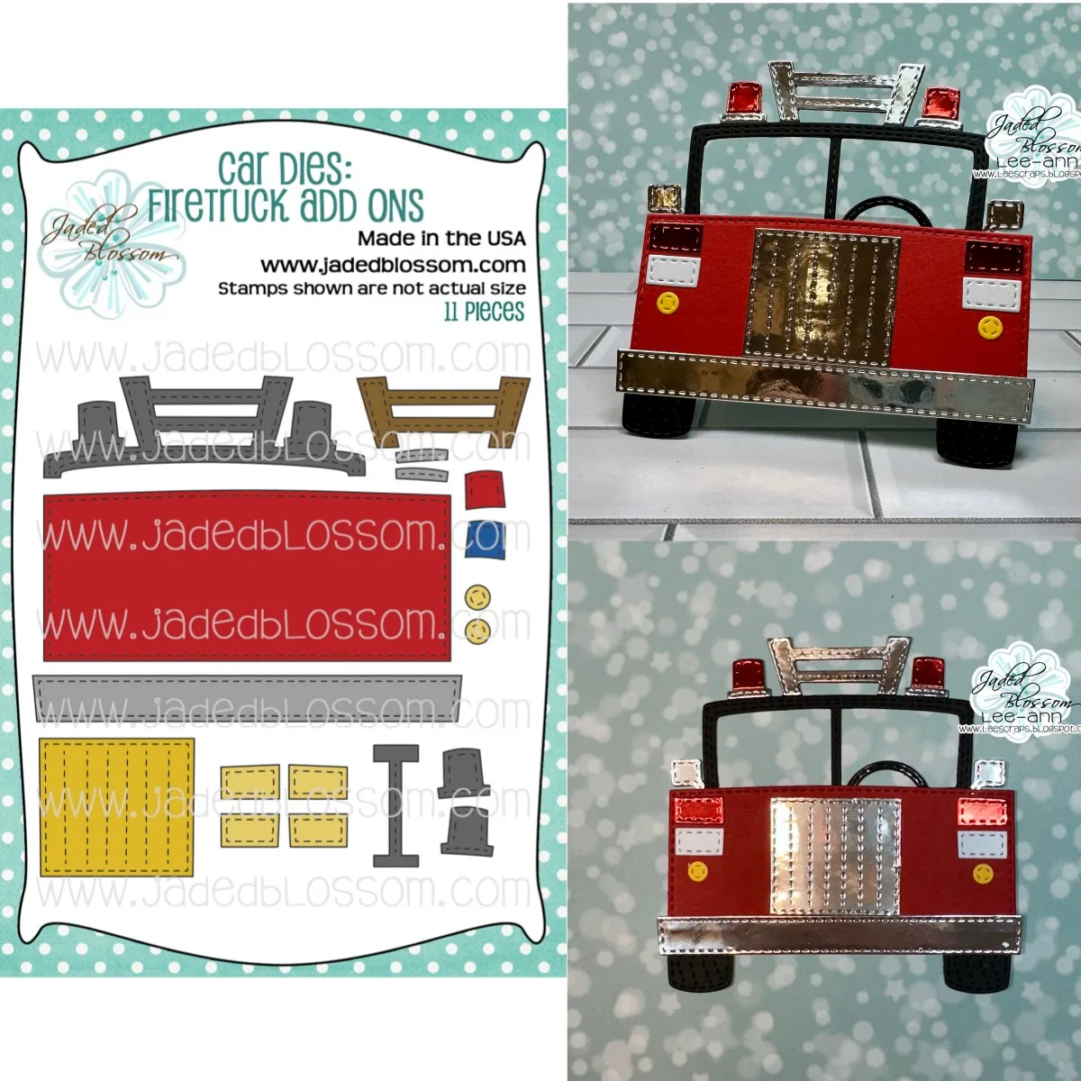 

2024 New Arrival Firetruck Metal Cutting Dies For DIY Decorating Scrapbook Paper Card Gift Album Embossing Craft Cut Die
