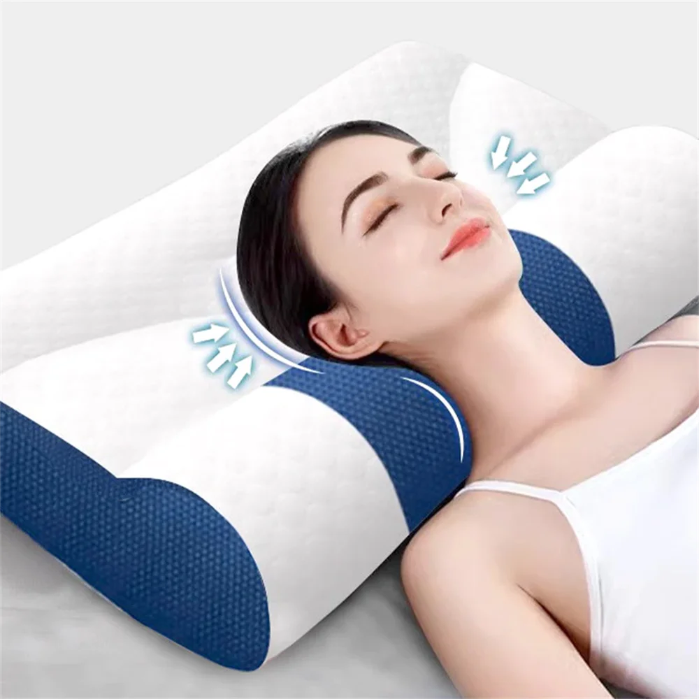 

Cervical Memory Foam Pillow, Ergonomic Goose Down Pillow, Sleep Enhancing Cervical Support Comfort Goose Down Pillow, Enhancing