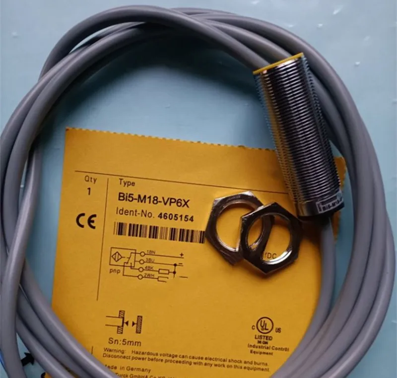 

BI5-M18-VN6X BI5-M18-VP6X M18 Новый встроенный датчик приближения Φ M18