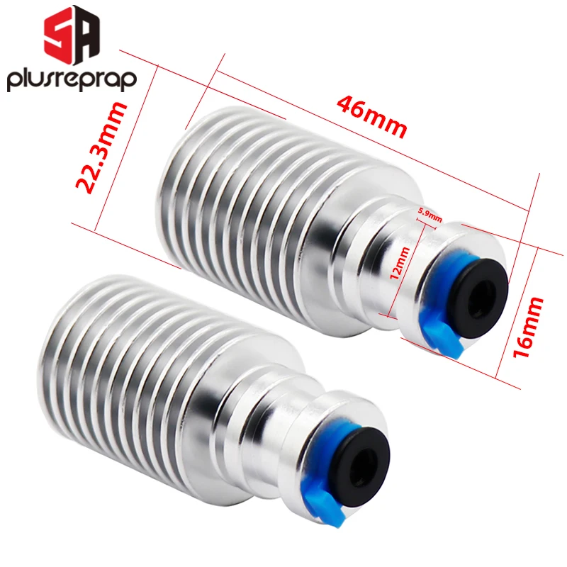 V6 Hotend Bimetall Edelstahl PTFE Heatbreak Bowden Direkt Druck J-kopf für 1,75 MM 3D Drucker Prusai3 Voron 2,4 Extruder – Detail 12