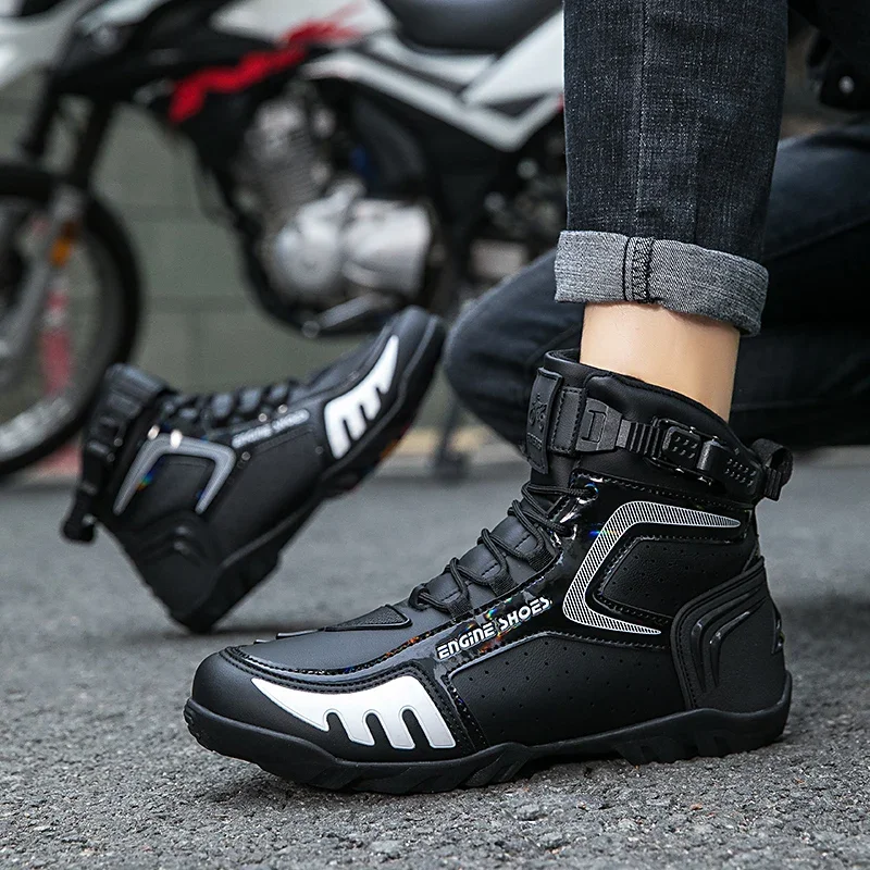 Waterproof Protection Wear-resistant Windproof Motorcycle Protective Boots Support Four Seasons Off-road Riders
