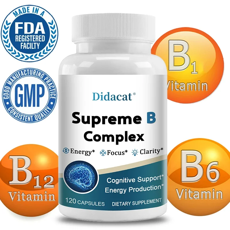 

Vitamin B Kompleks Untuk Stres, Energi Dan Sistem Kekebalan Tubuh Yang Sehat*, Suplemen Alami Tanpa Bahan Tambahan