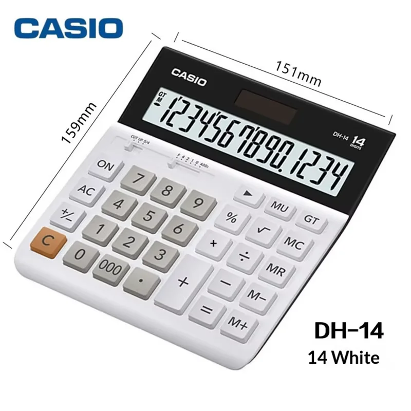 Casio Dual Power 12-Digit Desktop Calculator