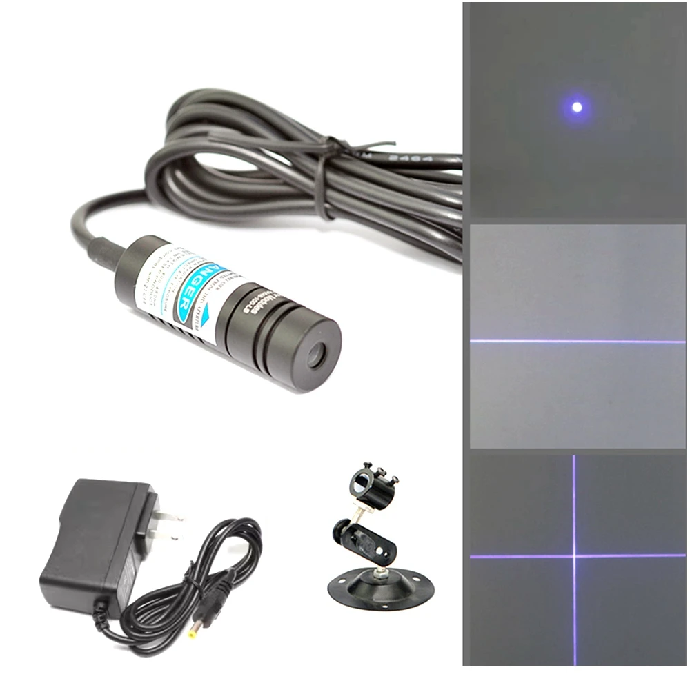 Modulo Laser Blu 450nm 1000mW 1W Regolabile Con Supporto 12V JOLOOYO
