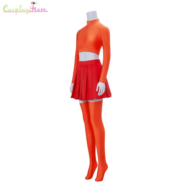 Anime Velma Cosplay Costume Uniform Crop Top Skirt Outfits Halloween Velma  Dinkley Costume For Women Girls - Cosplay Costumes - AliExpress