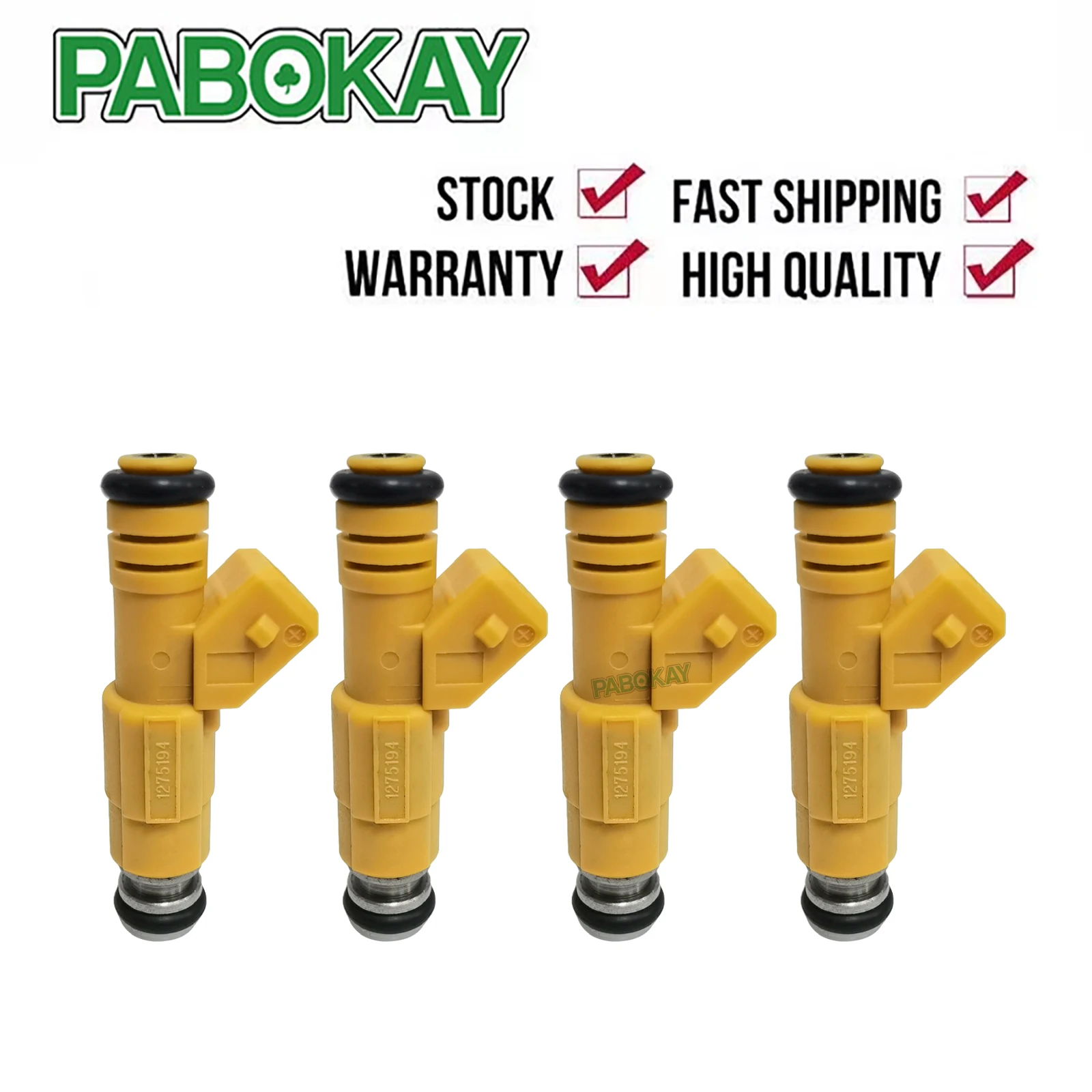4 pieces x Fuel Injector 0280155746 9454555 1275194 For Jeep Cherokee 4