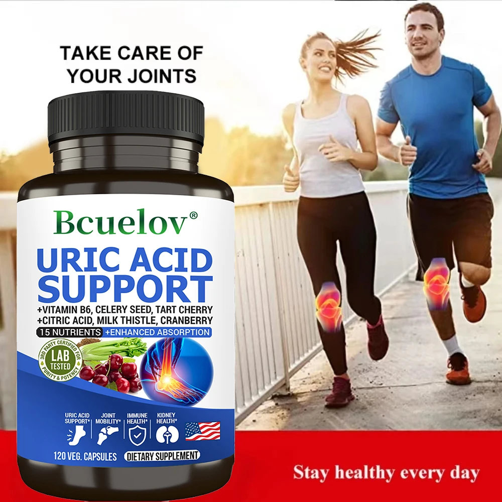 Uric Acid Cleanse Detox Capsules-Daily Dietary Supplement Helps Balance Kidneys and Promote Joint and Urinary Tract Health uric acid cleanse supplement