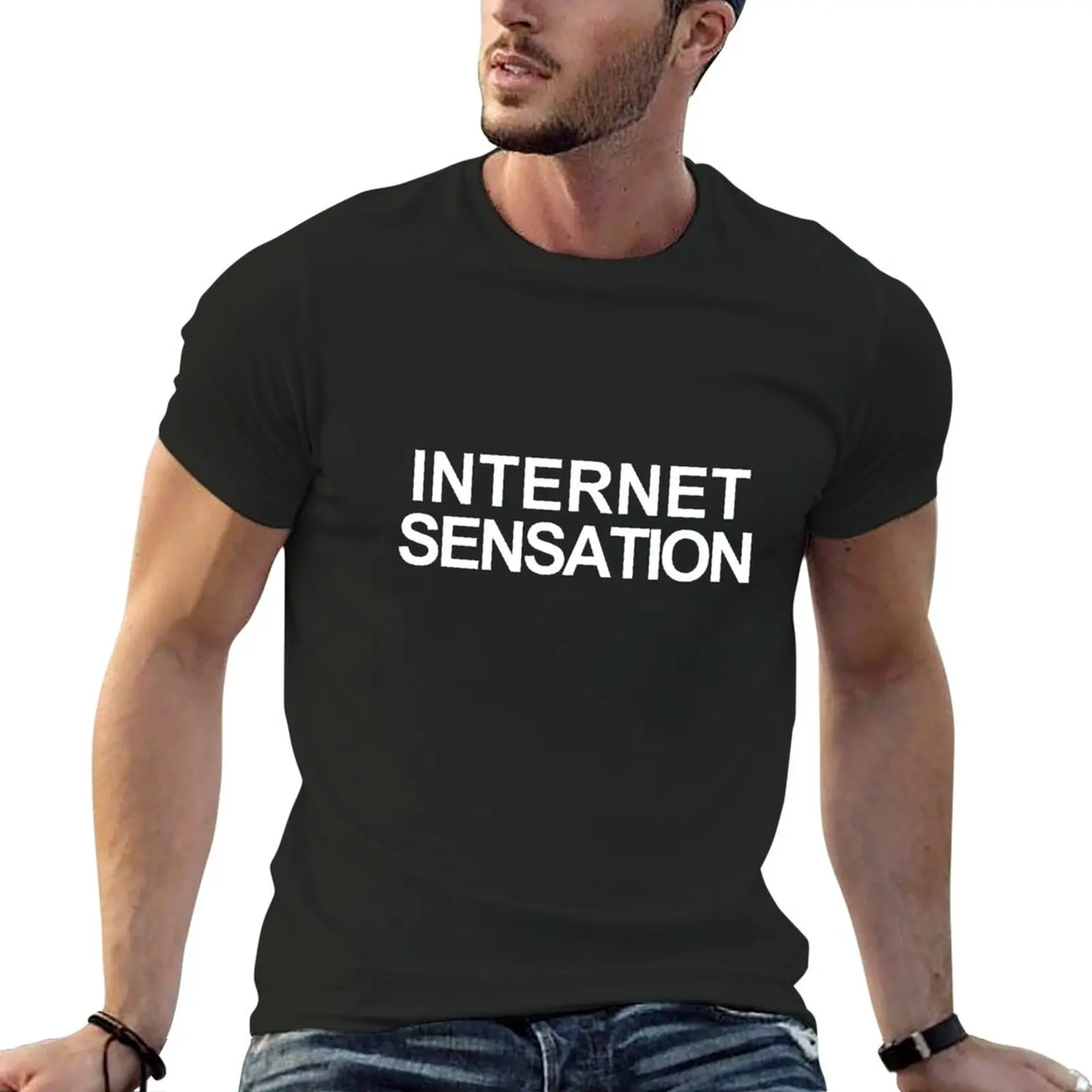 

Internet Sensation T-Shirt sports fans blacks customs design your own funnys mens clothing