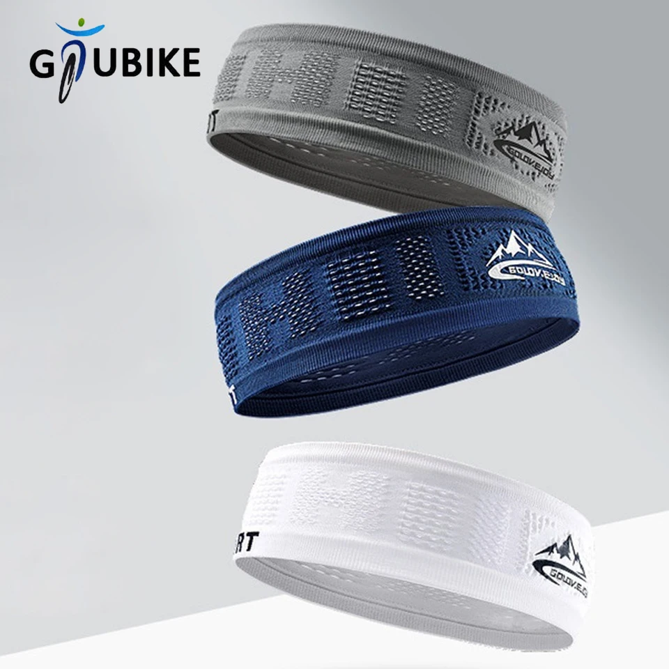 GTUBIKE Cooling Stretchy Visor 남성용 및 여성용 유니섹스 스웨트 밴드 미끄럼 방지 밴드 경량 성능 러닝 썬 프로텍션