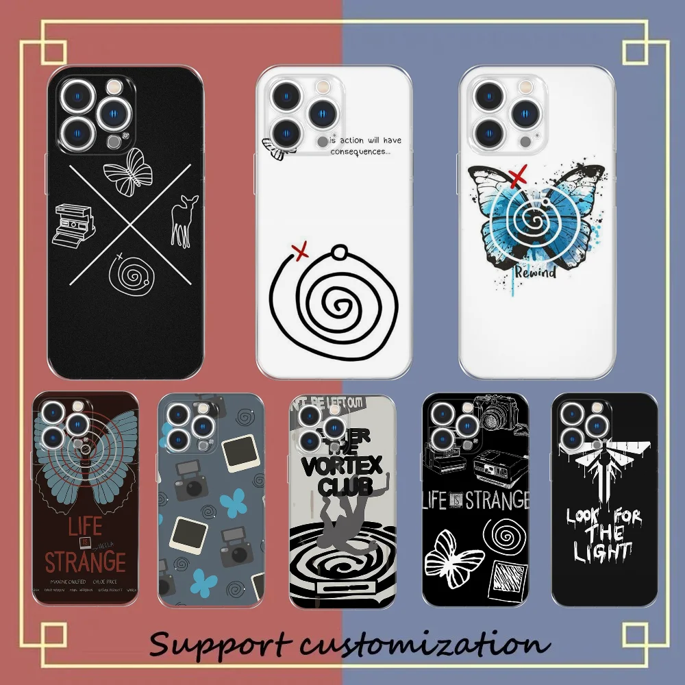 Game Life Is Strange Phone Case Per Iphone 15 14 13 12 11 Pro Max Cover Posteriore In Silicone Morbido Trasparente Trasparente 15 14Pro Max