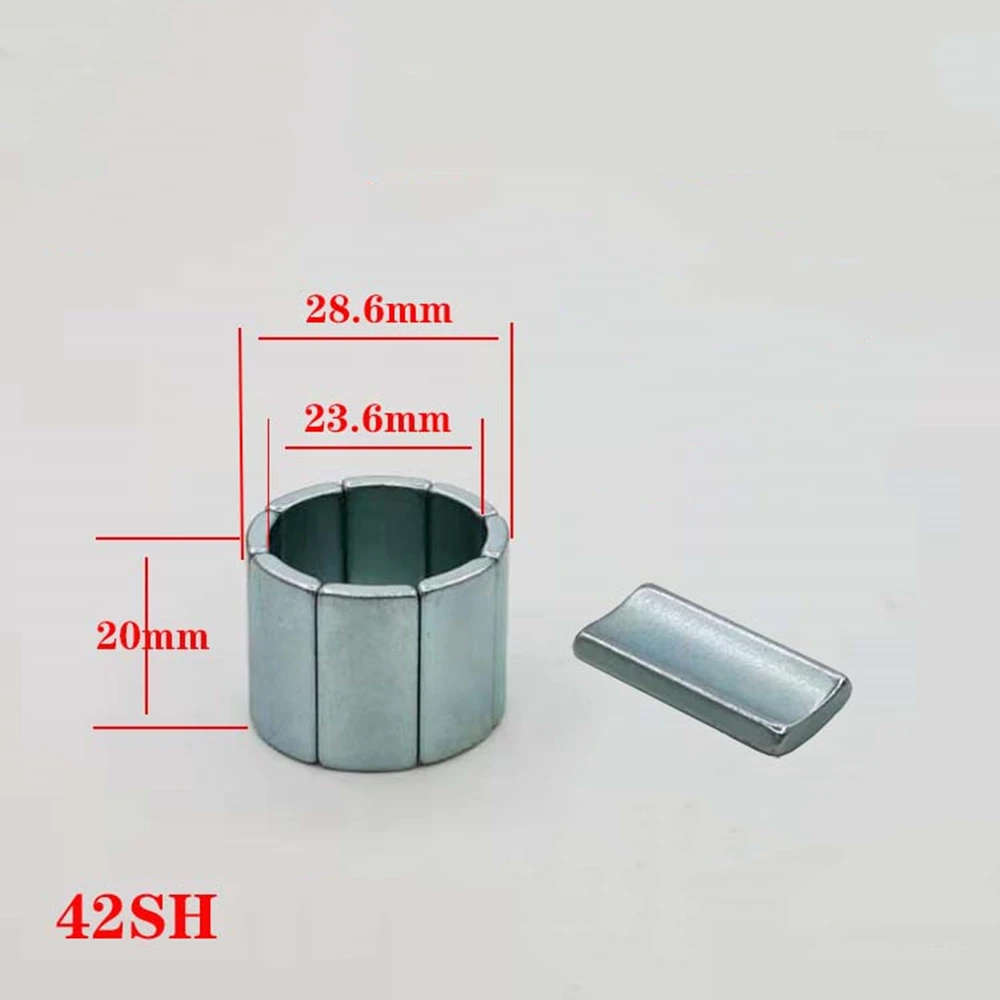 

8PCS Neodymium N42SH Arc Segment OR14.3xIR11.8xT20 mm NdFeB Moto Magnet for Generators Wind Turbine Neodymium Brushless Rotor