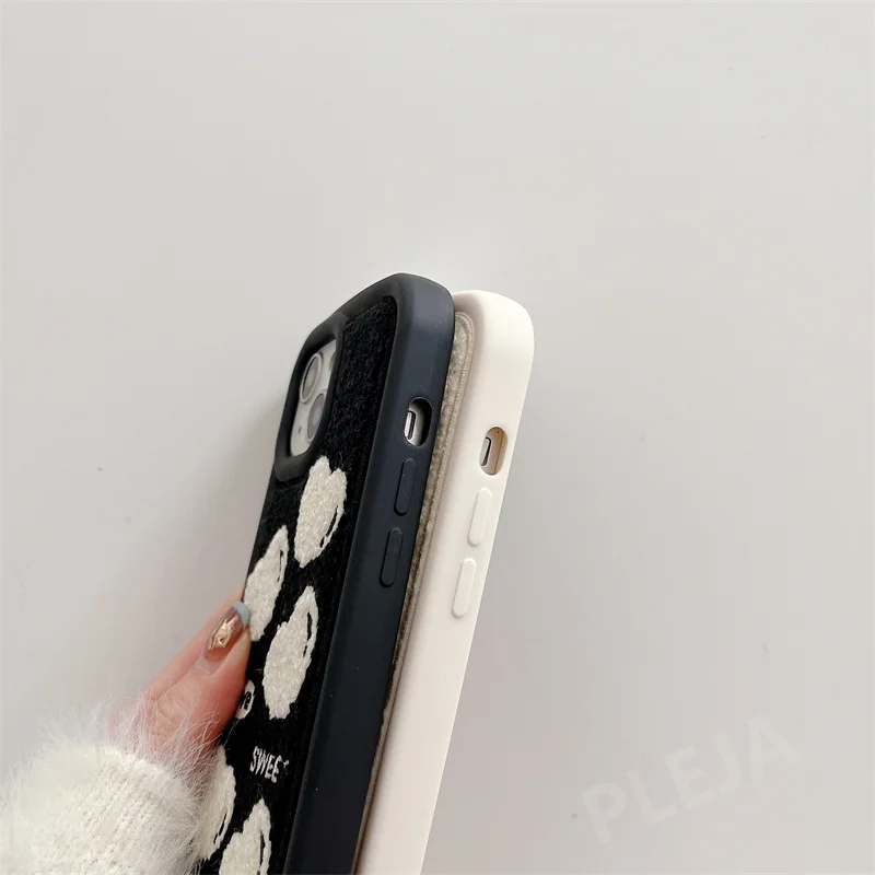 Iphone 11 Case Clear Hearts, Iphone 12 Plush Case