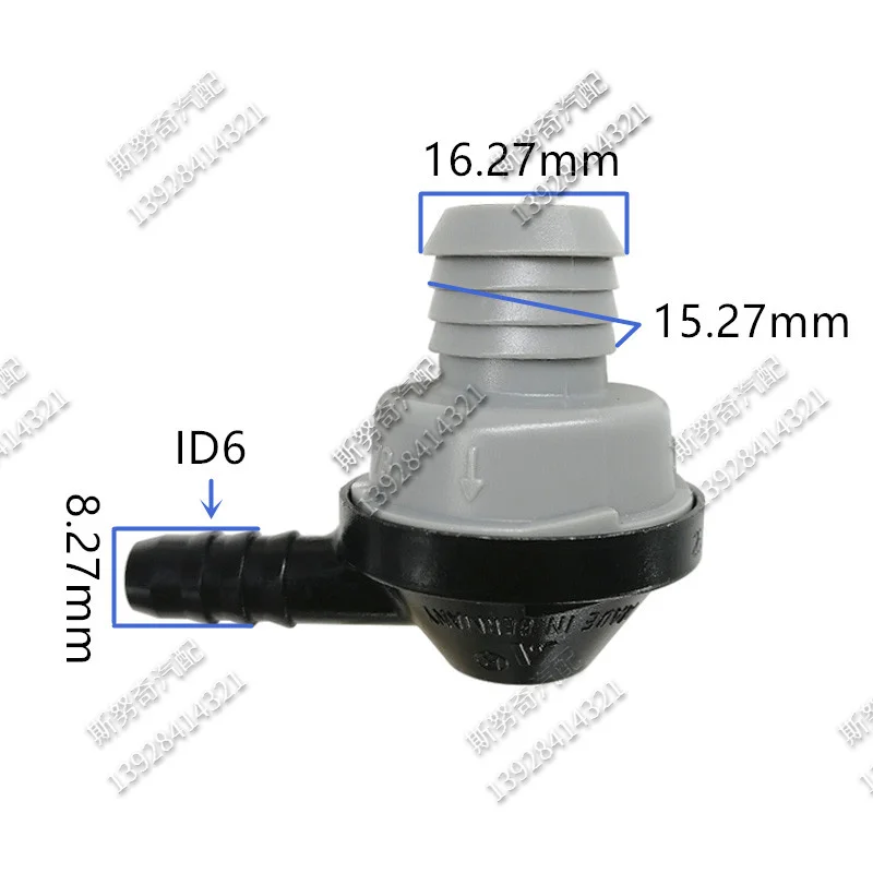 Check Valve ID8 elbow 90 degree One-way Valve Non-return Valve One Way Air Pump Vacuum Check For BMW 2pcs