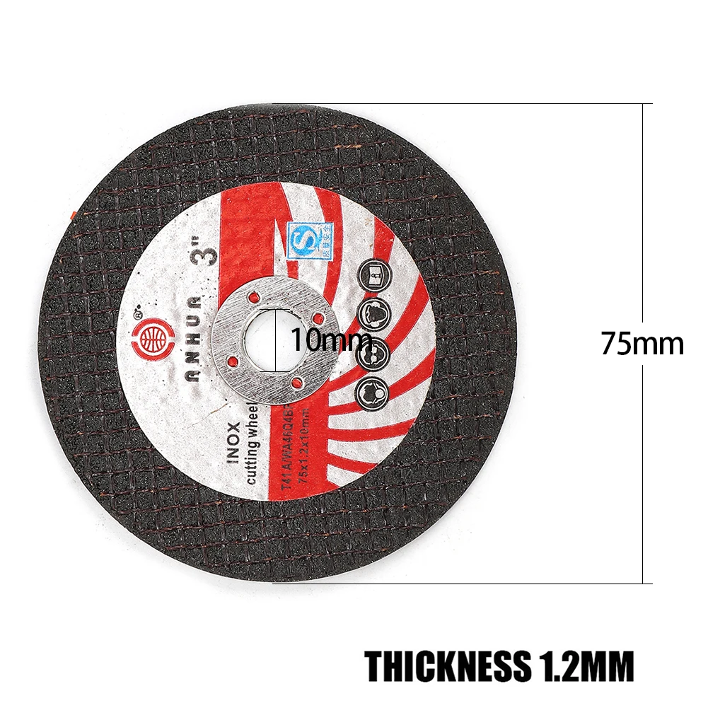 Cutting Disc 15pcs 75*10*1.2mm For Angle Grinder Power Tools Flat Flap Grinding Wheel Sanding Pads Polishing Disc