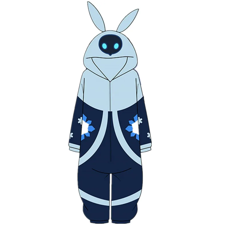 Game Impact Abyss Mage Hu Tao Guoba Amber Morax Kigurumi Pajamas Winter Flannel Adult Anime Halloween Cosplay Costume