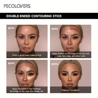 Double Head Highlight Pen Face Make Up Liquid Waterproof Contouring Foundation Contour Makeup Concealer Stick Pencil Cosmetics 2