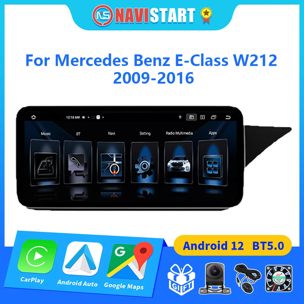 

NAVISTART Android 12 Car Radio For Mercedes Benz E-class W212 2009-2016 Carplay Car Auto Head Unit Multimedia Player Navigation