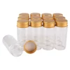 24 pieces 30ml 30*70mm Glass Bottles with Golden Aluminum Lids Glass Jars Glass Vials for Wedding Crafts Gift 1