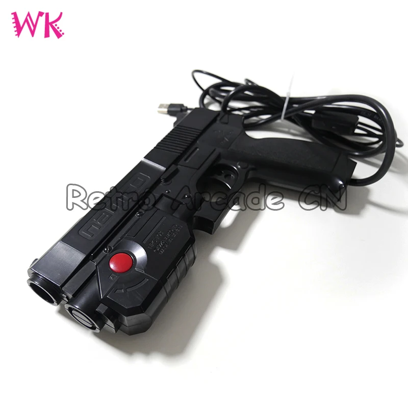 Pistola de luz PS1 com sensor LED, pistola de luz, modificado para USB, jogo  de arcade, peças DIY, usado para PC - AliExpress