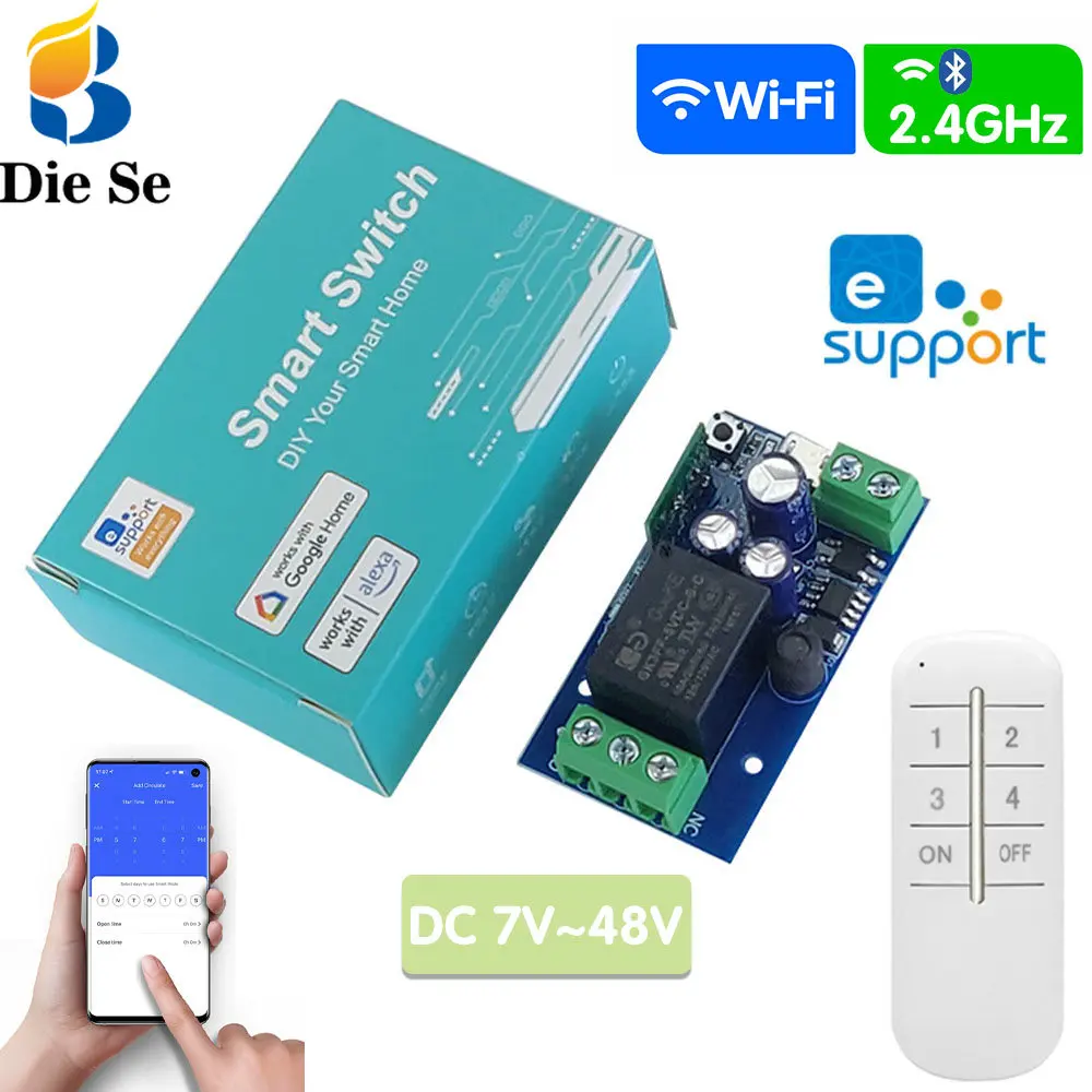 Interruptor Relé Wi-Fi 4 Canais MHCOZY - Controle Por App E Voz