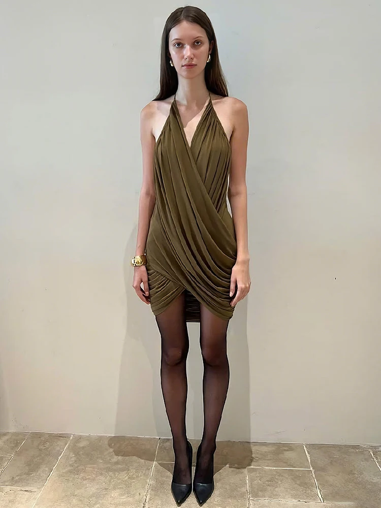 Nibber Birthday Party Cross Dress Women Elegant Sleeveless Stretch Midnight Clubwear Hottie Patchwork Skinny Simple Mini Bodycon