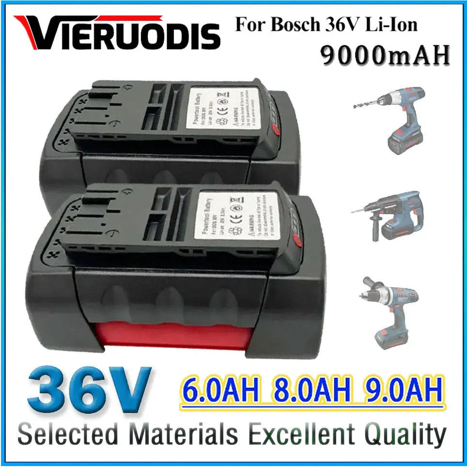 

For Bosch 36V 9.0AH Li-ion Replacement Battery for Bosch 2607336003 2607336108 BAT810 BAT840 D-70771 Power Tool Battery