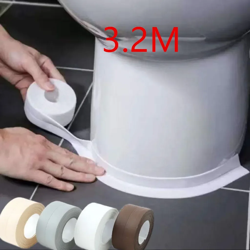 Waterproof Wall Tape Stickers Bathroom Kitchen Cardboard Seal Strip Bathroom Shower Sink Bathtub Caulk Tape Contour Home Posters 1