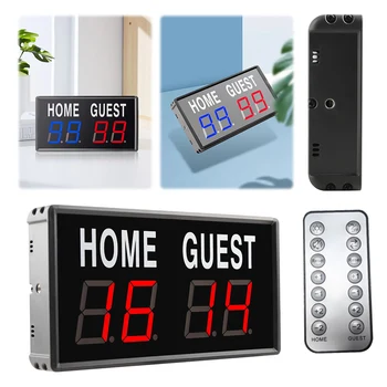 LED Digital Scoreboard Electronic Scoreboard Sores 0-99 Portable Electric Scoreboard for Basketball Ping Pong Baseball 2