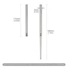 Titanium Folding Portable Camping Chopsticks Picnic Outdoor Titanium Alloy Chopsticks 4