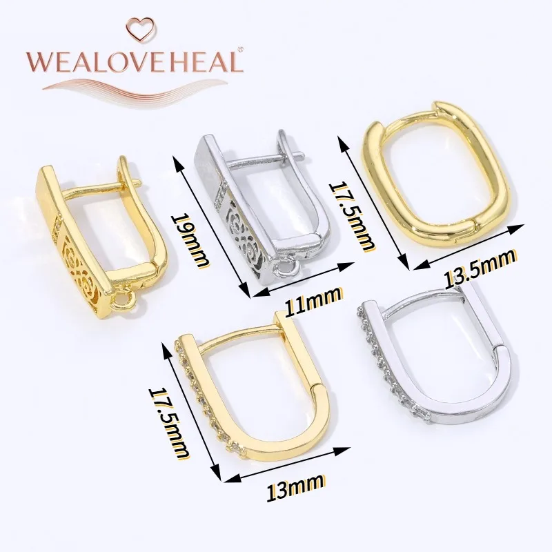 Handgefertigte DIY-Ohrring-Zubehörteile, Modische 14K Vergoldete Messing-Metall-Ohrhaken, Hochwertige Ohrring-Verschlüsse – Detail 20