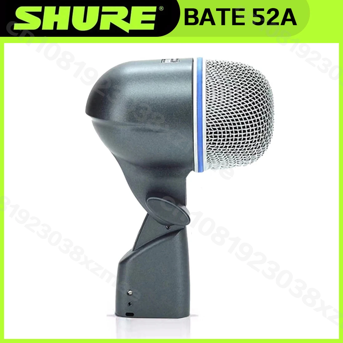 Shure Beta52A Professional Dynamic Microphone for Kick Drum Bass Instrument Stage Performance Live Recording