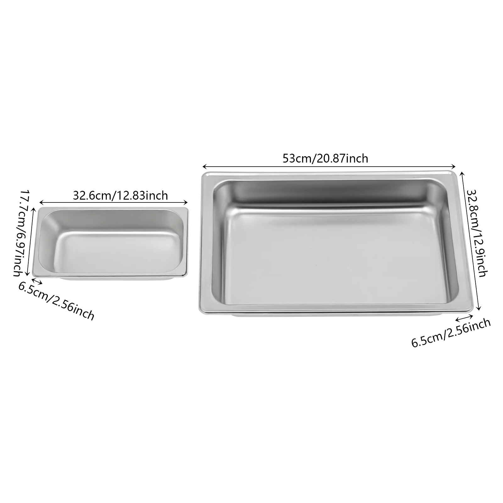 Speisenwärmer mit 5L Fassungsvermögen, 3-Fach Chafing Dish, Buffet-Wärmebehälter, Catering-Schale für Restaurant, Hochzeit, Bankett – Detail 2