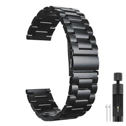 Elegant Metal Mesh Watch Strap - Premium Wristband - 20mm (0003 Black)