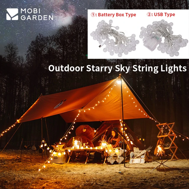 ED String Lights Starry Sky Bulb Lights Camping Tent Atmosphere