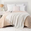 Battilo Sage Green Throw Blanket for Bed Couch Plaid Knit Throws Spring Sofa Blanket Lightweight Knitted Blanket for Home Decor 3