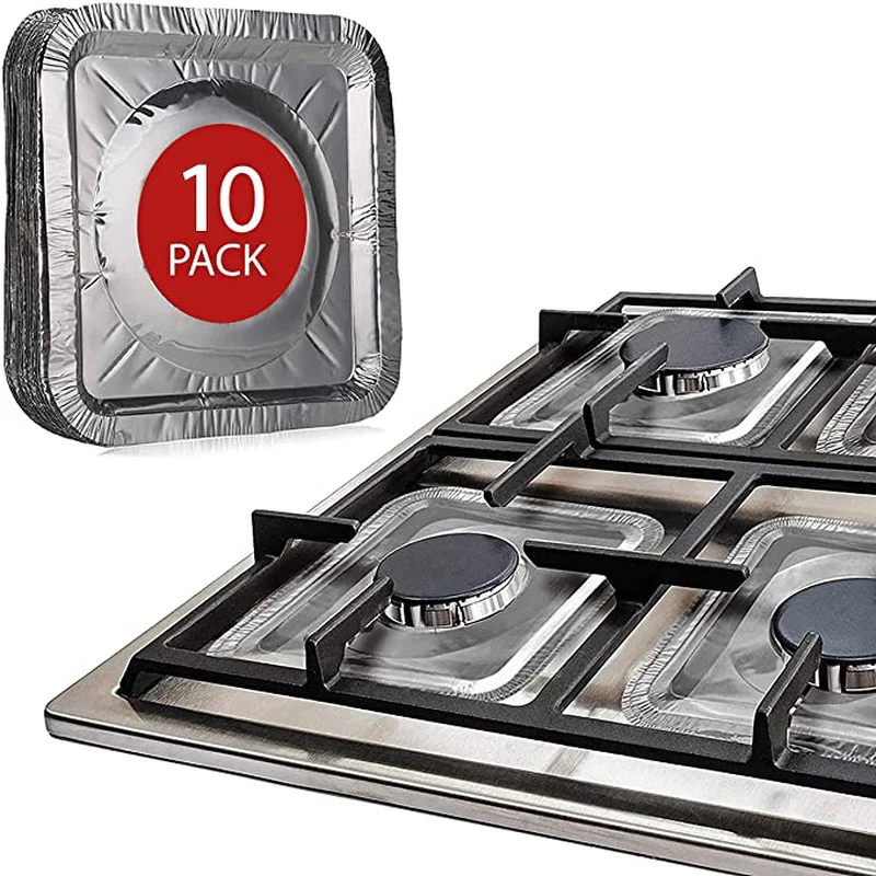 GOTOTOP 4-teiliges Herddeckel-Set Edelstahl – 2x Ø21 Cm, 2x Ø17 Cm, Silber, Spiegelpoliert, Für Elektroherde