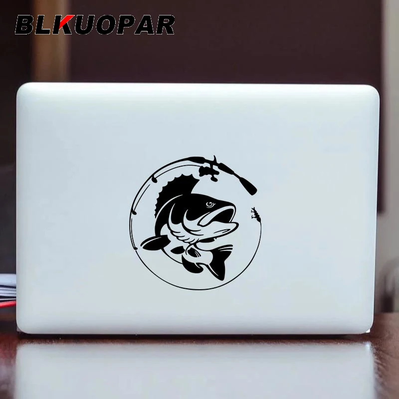 

BLKUOPAR A Big Fish Takes A Bait Animals Car Stickers Personality Waterproof Decal Windows Surfboard Caravan Car Door Protector