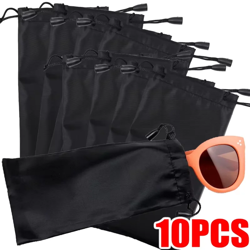 Cloth Waterproof Sunglasses Bag Microfiber Dust Storage Pouch Glasses Carry Bag Portable Eyewear Case Container 10 PCS