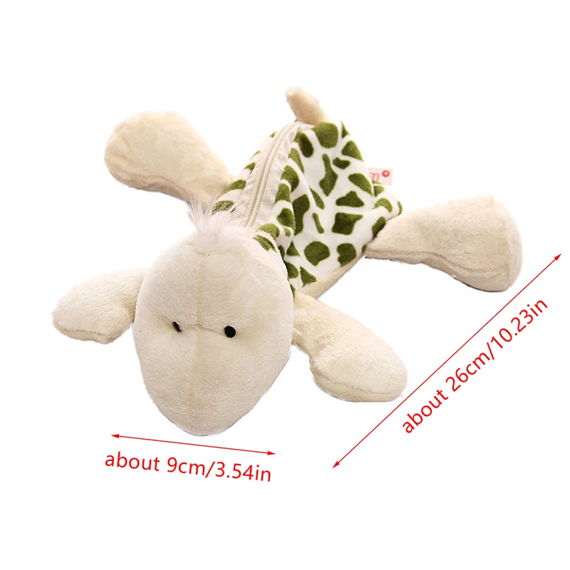 Creative Small Crocodile Turtle Plush Pen Bag Cartoon Animal Shape Funny Stationery Bag Pencil Case School Supplies