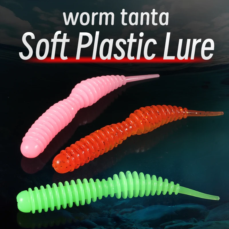 Ver appât souple Supercontinent avec sels aromatiques 40-63mm - Leurre silicone odorant pour pêche sportive