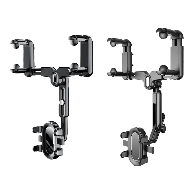 

Universals Clip Rotatable and Retractable Car Phone Holder Rearview Glass Stand Drop Shipping