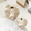 Ceramic Vase Geometric Wavy Patterns Petal Shape Porcelain Crafts Accessories for Flower Arrangement Flower Vase Home Decoration 5