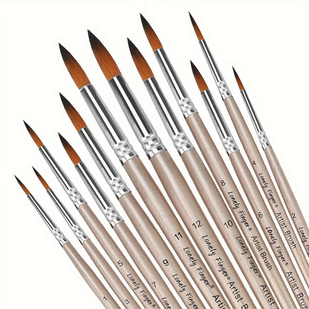 12pcs Professional Paint Brush Set 1