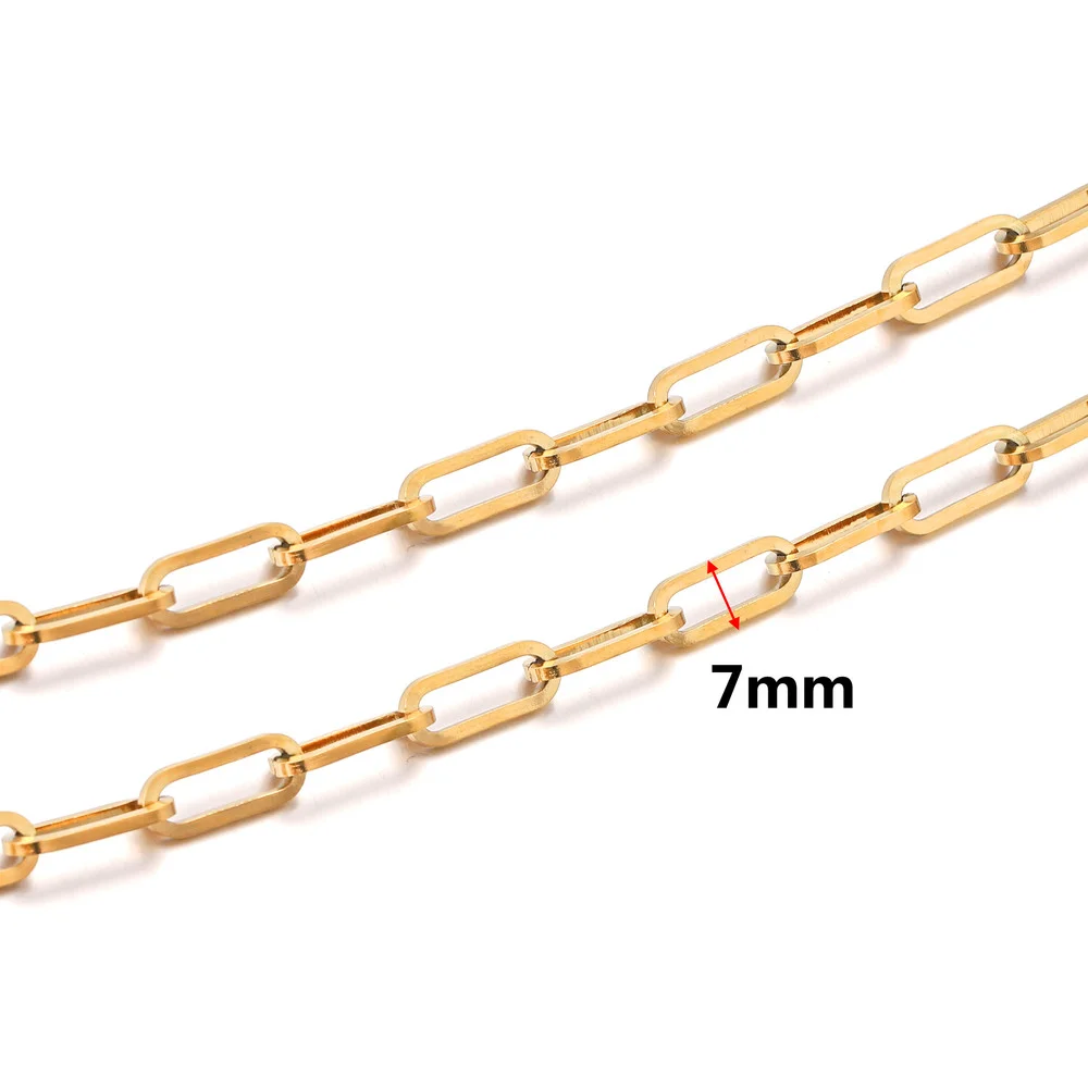 2M Lot 2mm Wide Stainless Steel Curb NK Gold Chains for Jewelry Making  Supplies Link Roll Chain Wholesale Items for Business