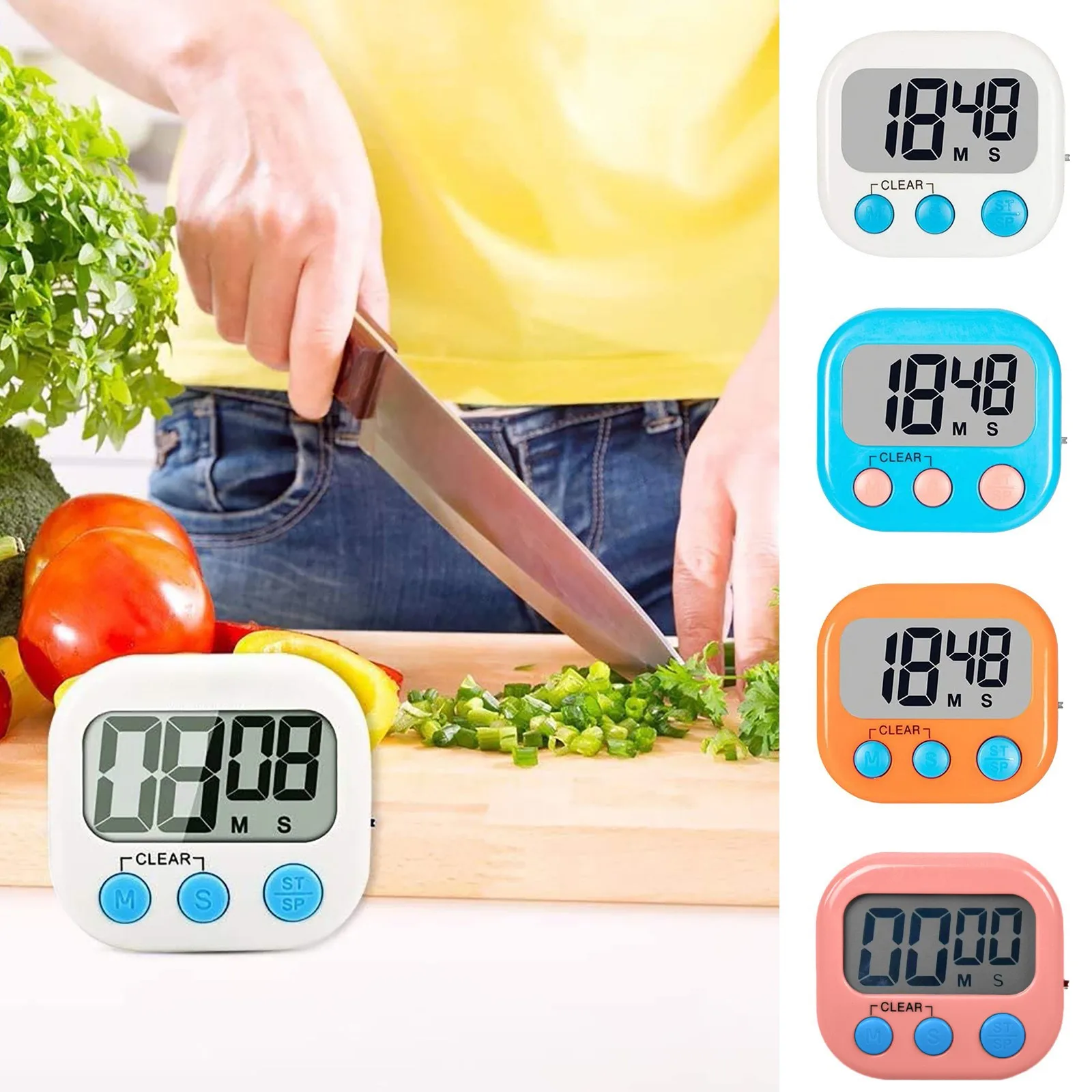 AIEOTT Digital Kitchen Timer, Classroom Timers for Teachers Kids, Count Up  Countdown