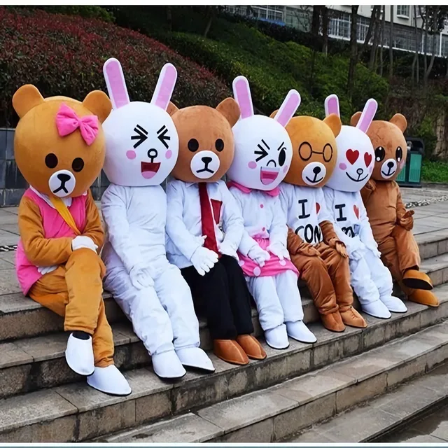 Cosplay Bear Mascot Costume Cartoon character costume Advertising Costume Party Costume animal carnival - Image 3