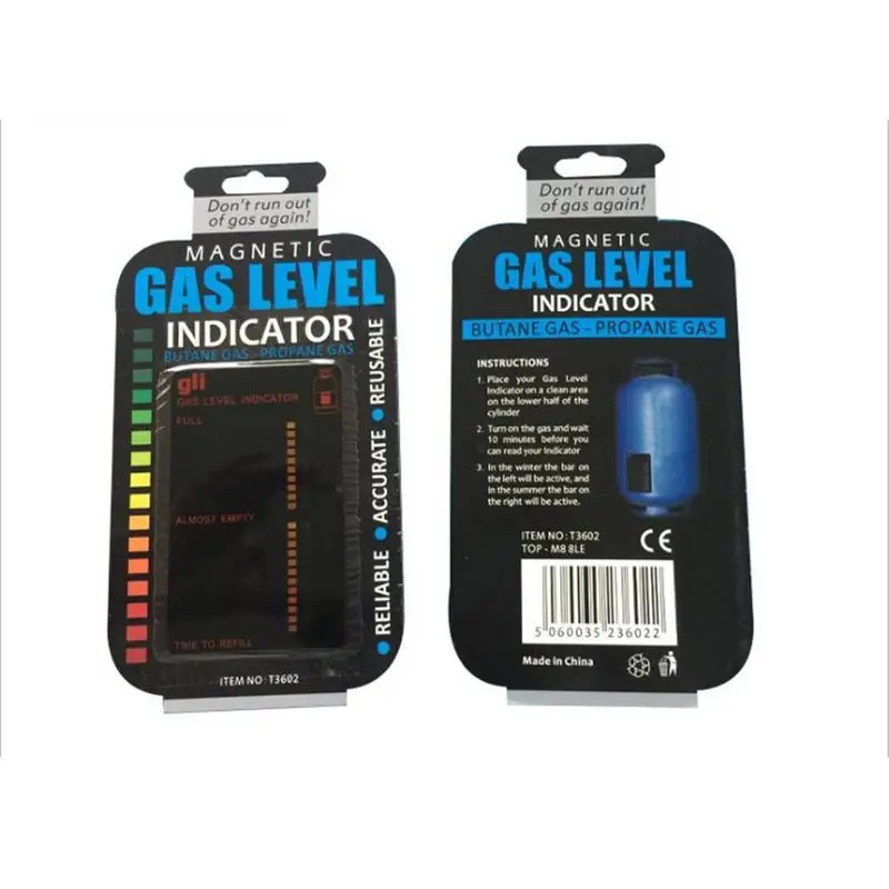1Pcs Practical Propane Butane LPG Fuel Gas Tank Level Indicator Magnetic Gauge Caravan Bottle Temperature Measuring Stick gas tank level indicator