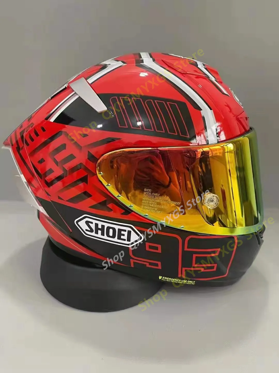 

Мотоциклетный шлем с красным муравьем X-Spirit III X14 Marquez 4 Kask